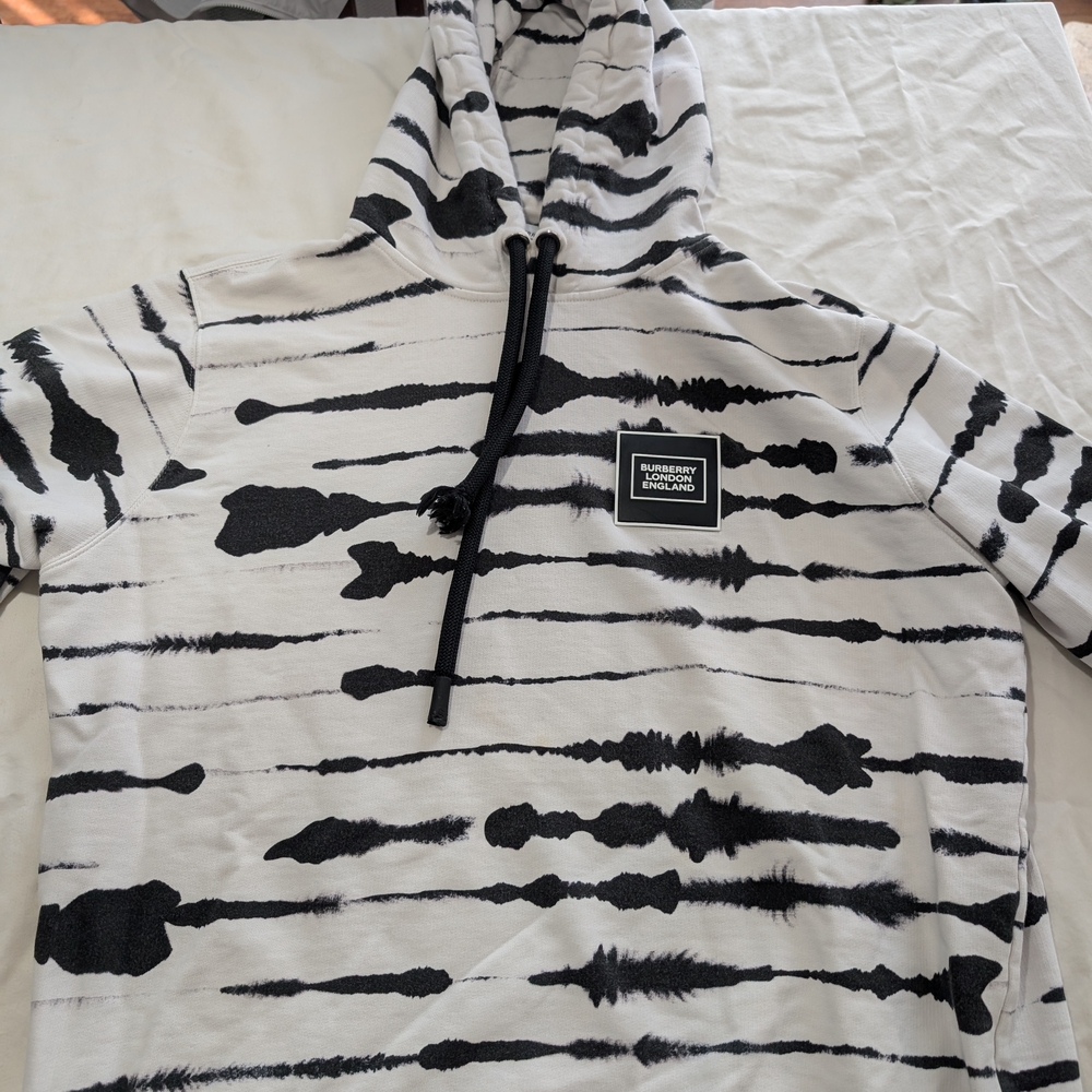 Burberry Monochrome Patterned Hoodie